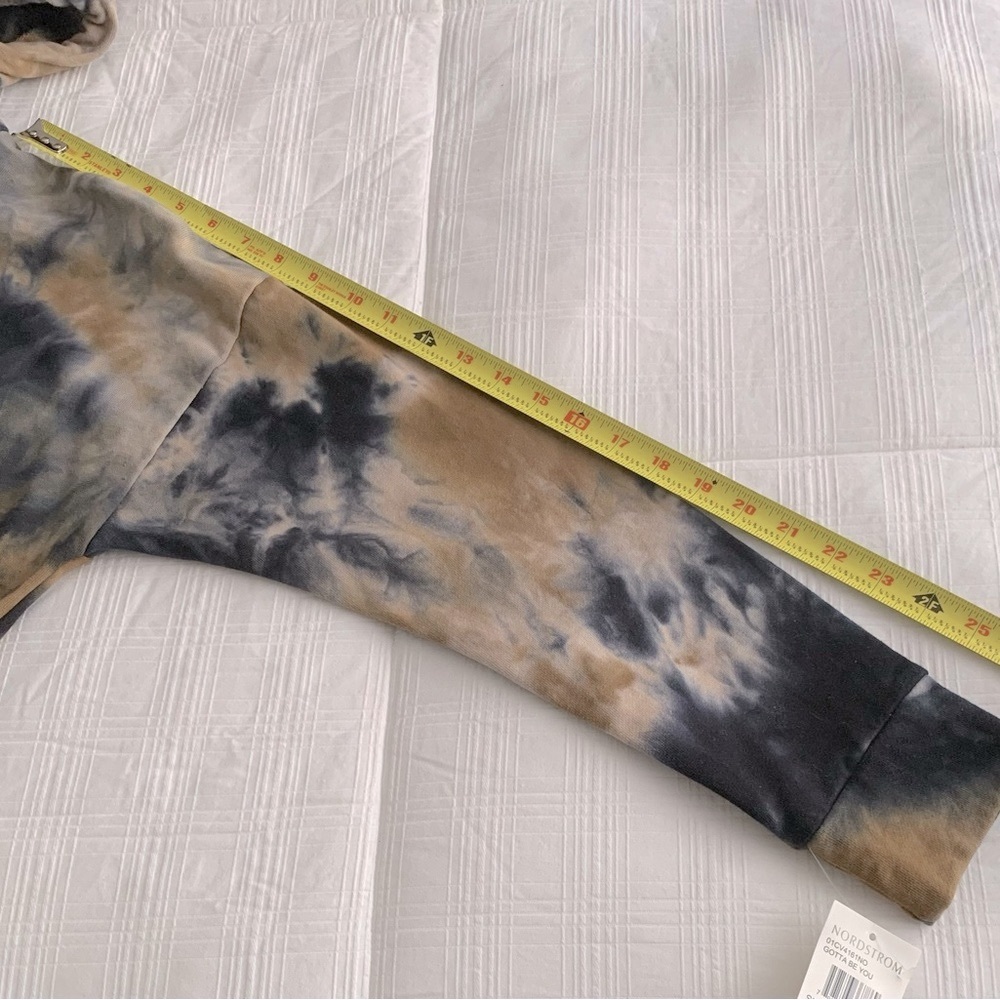 BlankNYC Tie Dye Cropped Hooded Sweatshirt - S - Picture 4 of 5
